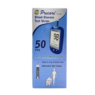 Precare Blood Glucose Test Strip 50Pcs