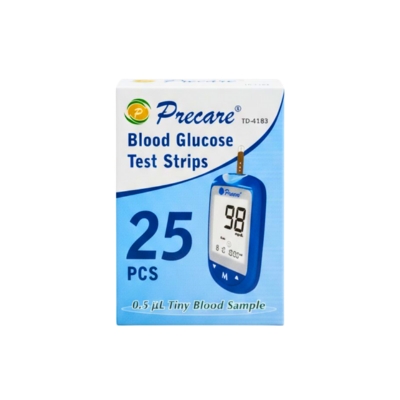 Precare Blood Glucose Test Strip 25Pcs