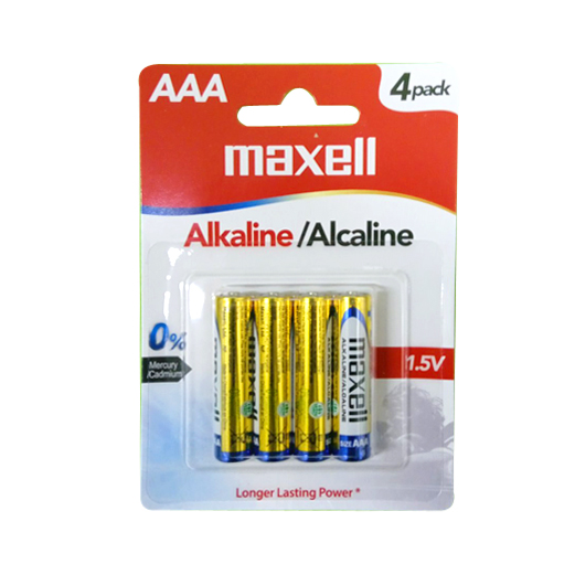 Maxell AAA Alkaline 4Pcs