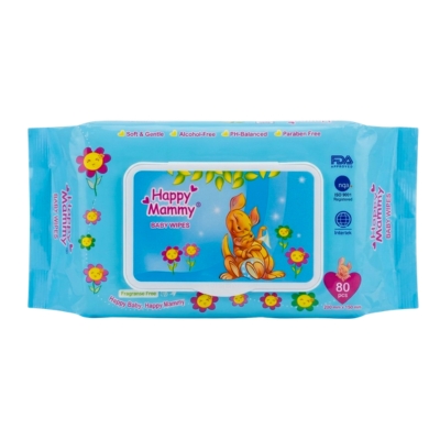 Happy Mammy Wipes Tissue Blue(80'S)