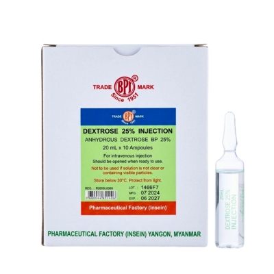 Dextrose 25% inj