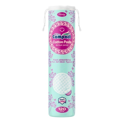 Compact Cotton Pads (120pcs)