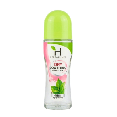 Herballines Roll on Dry Soothing GreenTea 75ml