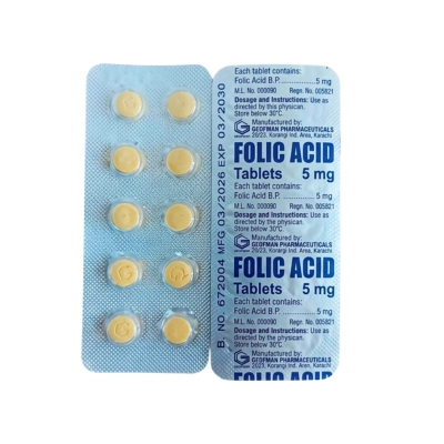 Folic Acid 5mg (Geofman)