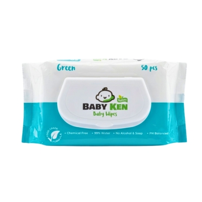 Baby Ken Green 50 Baby Wipes