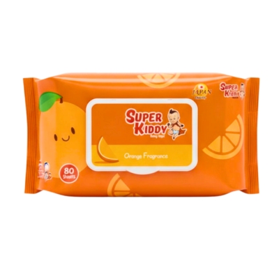 [1190014] Super Kiddy Baby Wipe Orange Fragrance