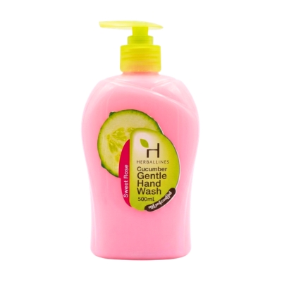 [12080016] Herballines Cucumber Hand Wash (Pink)