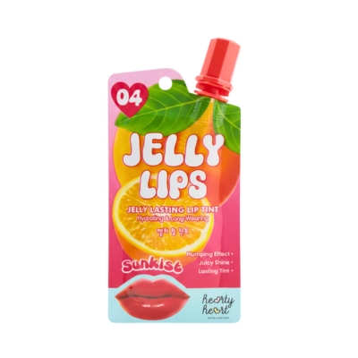 [12080066] Hearty Heart Jelly Lips Pink Berry
