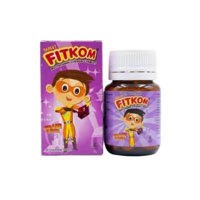 [11060084] Fitkom Chewable Tablets Grape