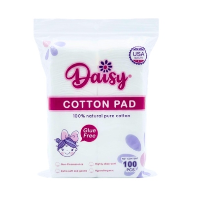 [1040004] Daisy Cotton Square Pads 100pcs