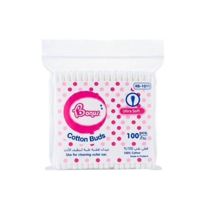 [1020115] Bonus Cotton Buds Zip bag Big(100pcs)
