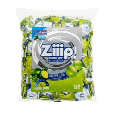 [08260004] Ziiip Menthol Candy Lime 120pcs
