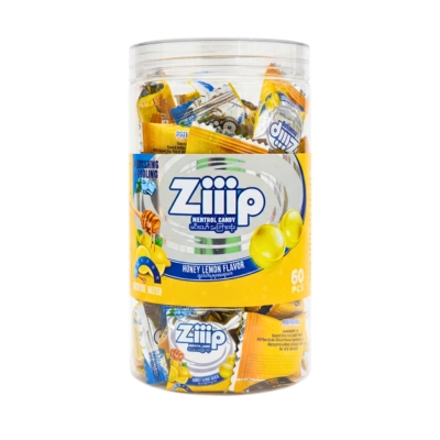 [08260008] Ziiip Menthol Candy Honey Lemon 60pcs