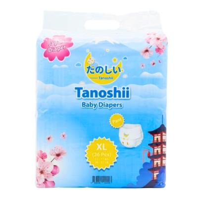 [12200028] Tanoshii Baby Diaper XL36