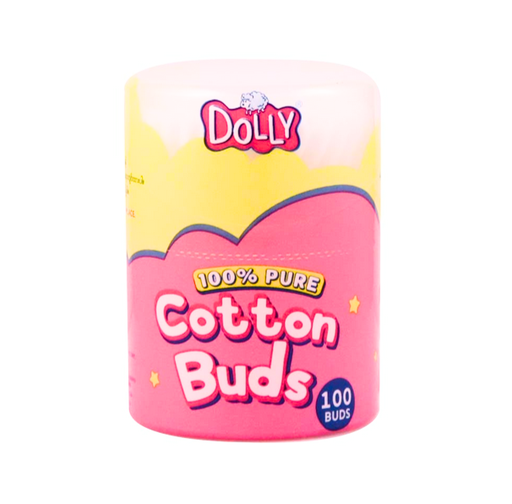 [01040006] Dolly Cotton Buds Popup Can100