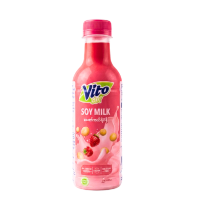 [07220015] Vito Soy Milk Strawberry 250ML
