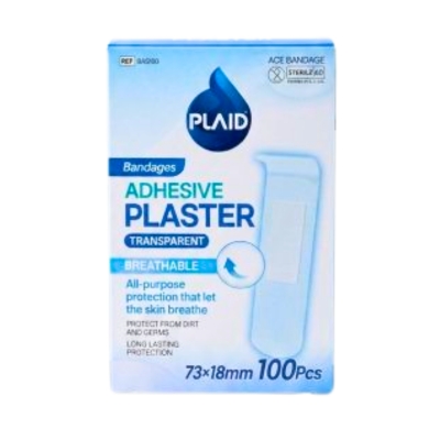 [06160005] Plaid Breathable/Water Resistant Plaster